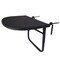 Outdoor Living and Style Foldable Wicker Outdoor Furniture Patio Side Table - 24" - Jet Black